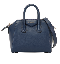 Mini Antigona, Leather, Blue, MII, DB/S, 2*